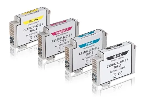 Inkadoo T0715 Tinte Multipack 4er kompatibel