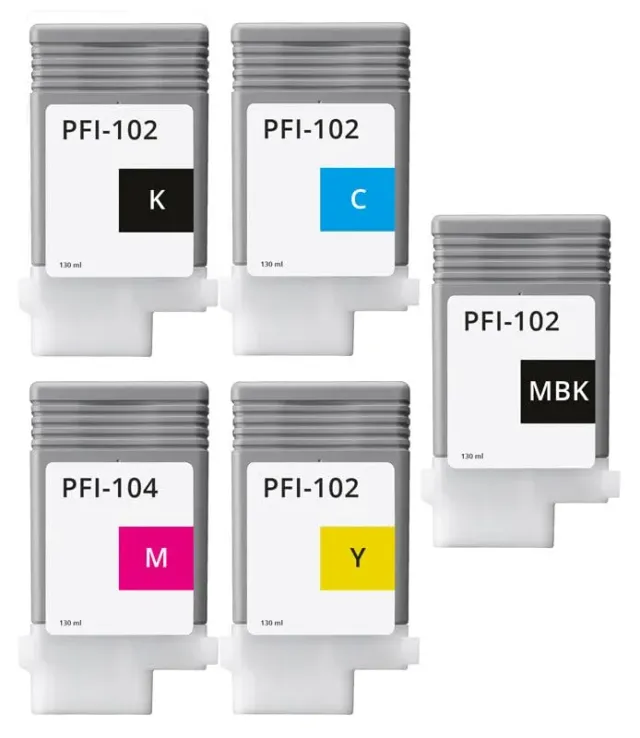 Inkadoo K-C-102-104-5 Tintenpatronen 5er Pack kompatibel
