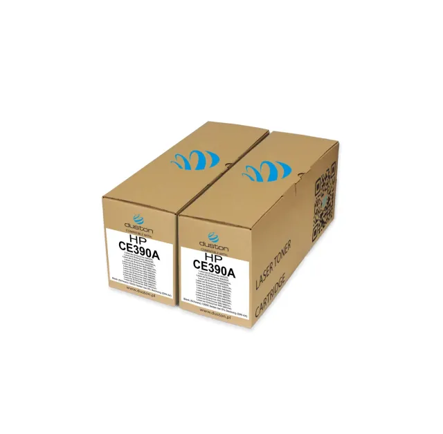 Duston CE390A 90A Toner Schwarz 2er-Pack für HP M601