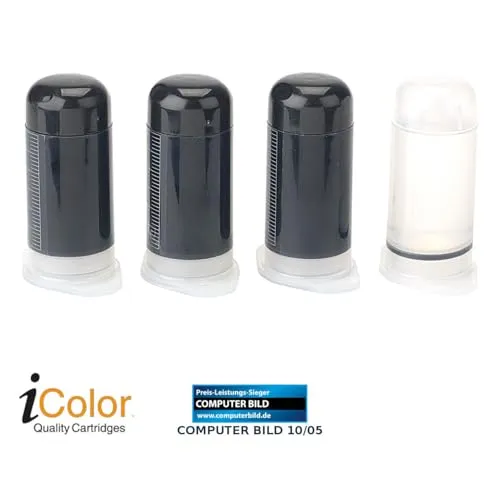 iColor Universal Refill-Kit Nachfülltinte Schwarz 60ml + Reiniger
