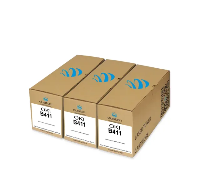 Duston B411 44574702 Toner Schwarz 3er-Pack kompatibel